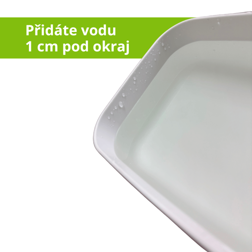 Pěstební box 2v1 s hráškem a hydrogelem - Barva boxu: Bílá