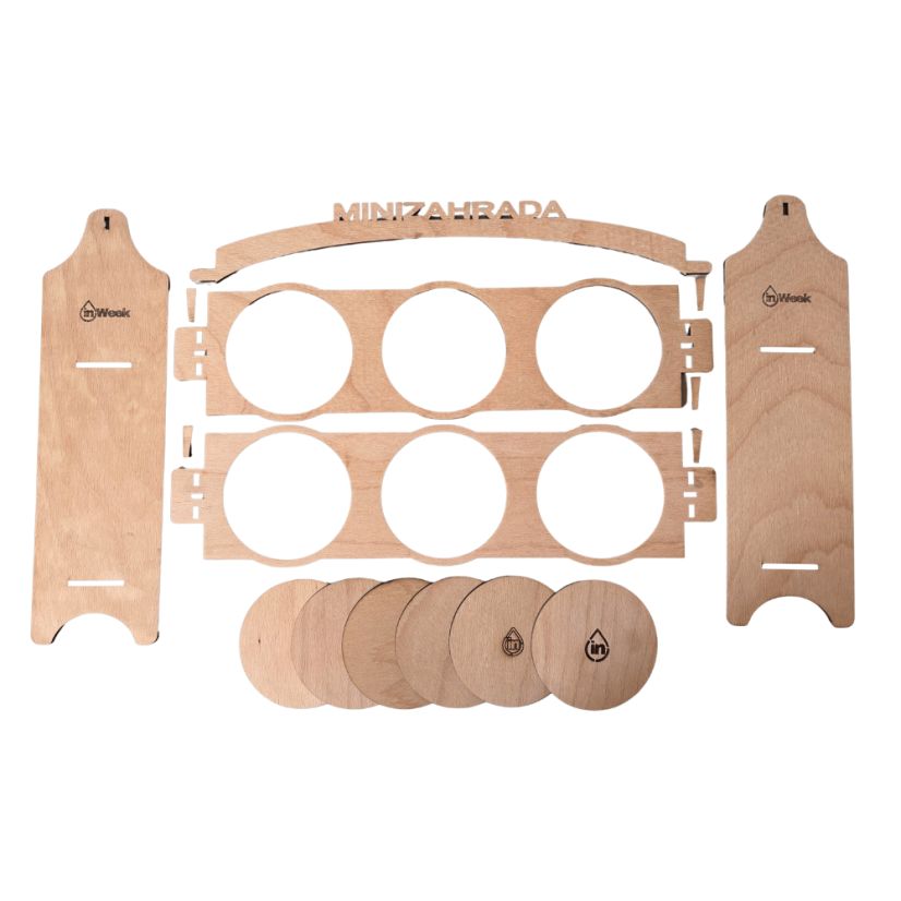 Minizáhradka pre 6 microgreens setov - Výběr minizahrádky: Plus nůžky s logem inWeek