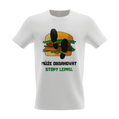 Tričko s potiskem Může obsahovat stopy lepku