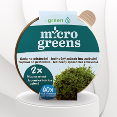 inGreen pěstební set microgreens bez zalévání - Mizuna zelená