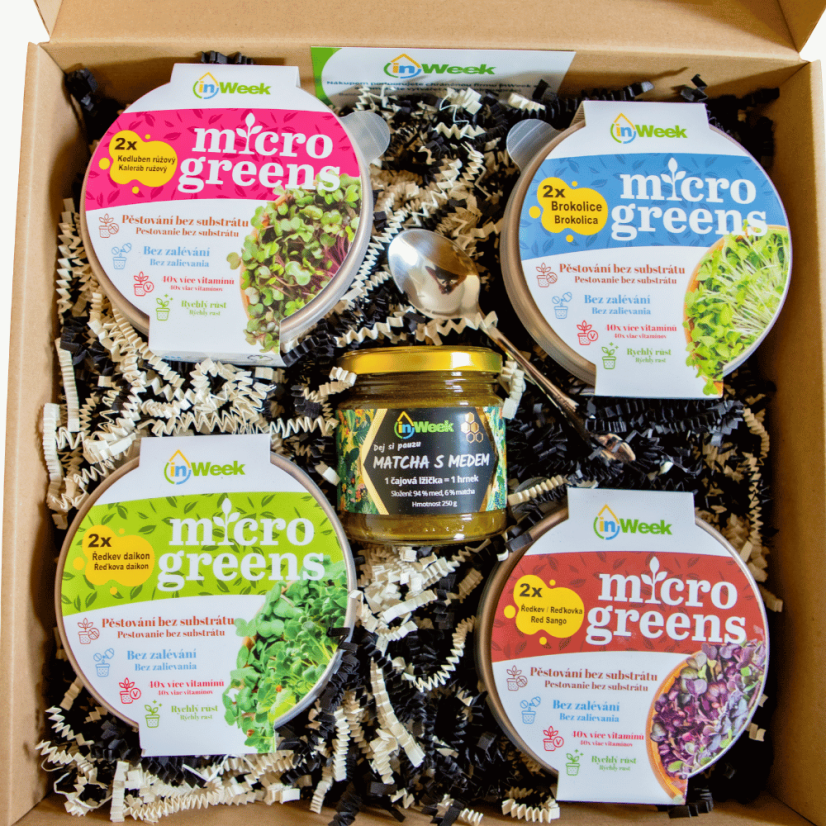 Microgreens darčeková kolekcia inWeek: Vitalita Microgreens darčeková kolekcia inWeek: Vitalita