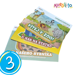 Zvířátkové omalovánky – sada 3 ks