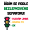 Tričko s potiskem Bezlepkový semafor - Druh trika: Pánské triko, Velikosti: XL, Barva trička: Bílá