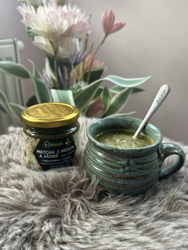 Matcha s medem & zázvorem