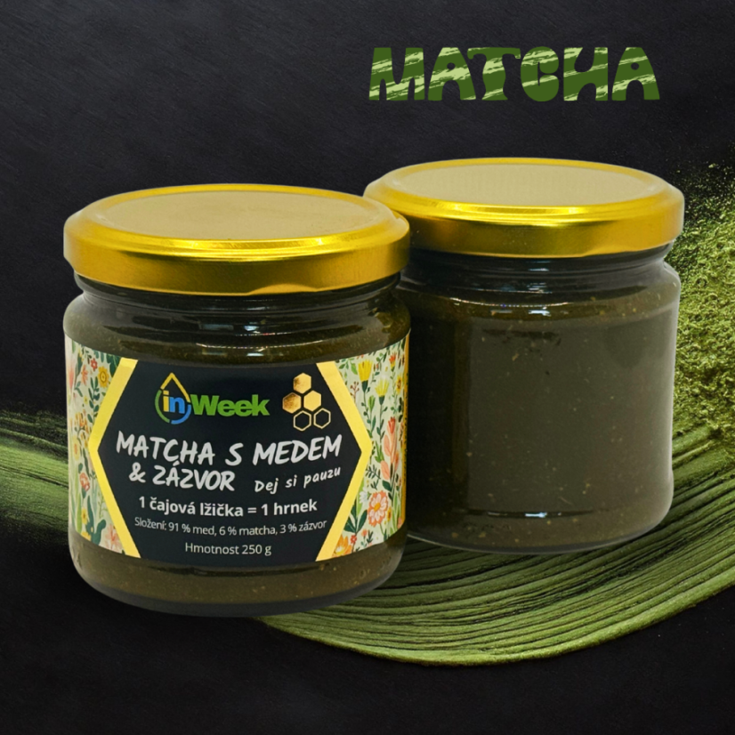 Matcha s medem & zázvorem