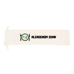 Bavlněný pytlík na příbory s logem Alergenům Zdar