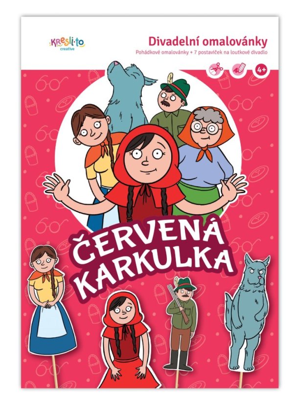 Divadelní omalovánka - Červená karkulka
