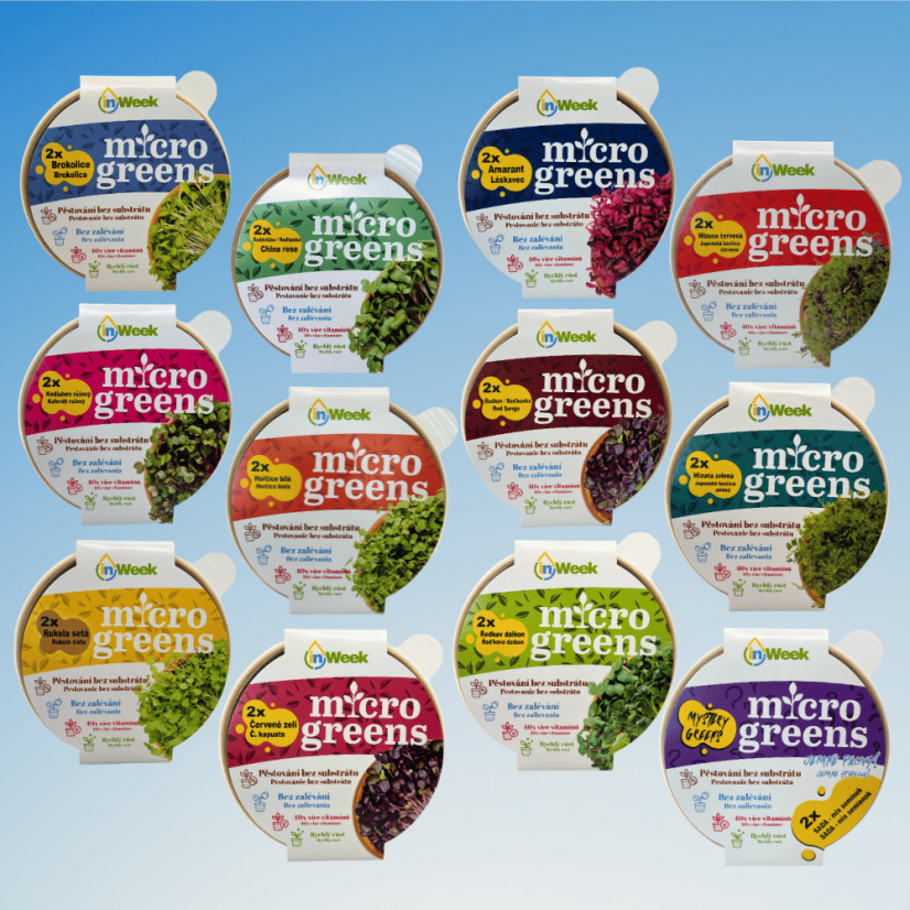 Sada microgreens 12x Pěstební set inWeek