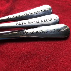 Gravírovaný příbor: Bezlepková klasika 3ks