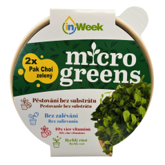 Pak Choi Zelený - semínka microgreens - pěstování bez zalévání inWeek