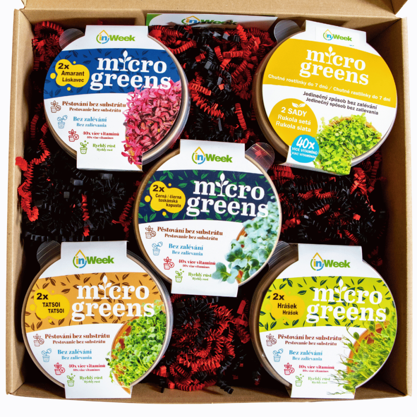 Microgreens darčeková kolekcia inWeek: Klasik