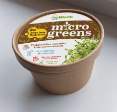 Mungo fazuľa – semienka microgreens -pestovanie bez zalievania inWeek
