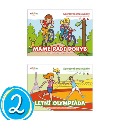 Sportovní omalovánky - sada 2 ks