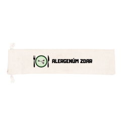 Bavlněný pytlík na příbory s logem Alergenům Zdar